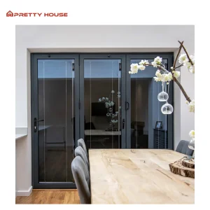 Waterproof Aluminum Door and Windows Factory Folding Bi-Fold Patio Door