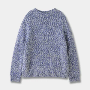 Winter Classic Women's Crew Neck Wool Solid Handmade Breathable Pullover Wool Sweater