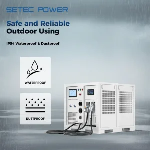 SETEC POWER Waterproof movable Energy Storage System and integrated DC Fast EV Charger