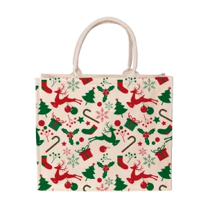 Jute Linen Bags for Christmas Favors