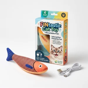Interactive USB Rechargeable Flopping Fish Cat Toy