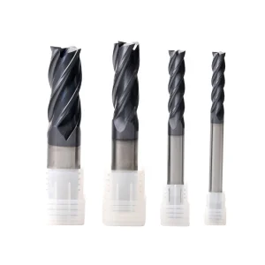 HRC58 Four Blade Precision Hard Alloy CNC Milling Cutter Used for Fine Machining Heat-resistant Custom Coated End Mills