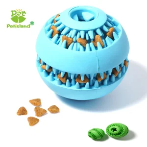 Amazon Hot Sale Customized Puzzle Squeaky Food Pet Toy Ball
