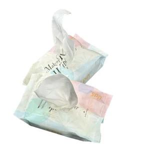 Preço de Fábrica Lenços de Algodão para Cuidados com a Pele Feminina Naturais Orgânicos Sem Óleo Rótulo Privado Lenços Umedecidos Removedores de Maquiagem Faciais