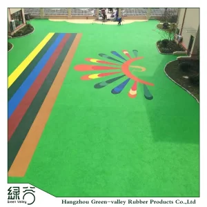 Eco Friendly EPDM Wetpour Rubber Surfacing Flooring for Playground Kindergarten