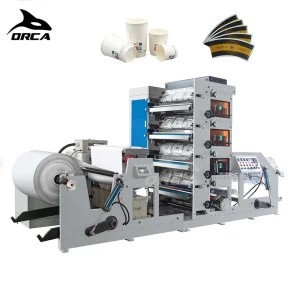 Fully Automatic 4 Color Offset Non-Woven PP Woven Bags Paper Cup Printer Pizza Corrugated Box Printing Machine