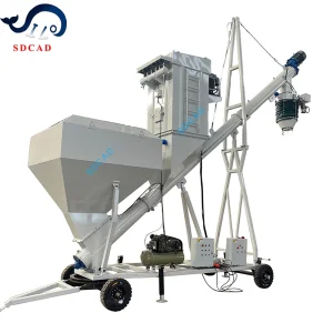 Bulk Loading System with Telescopic Spout and Conveyor for Powder Transfer