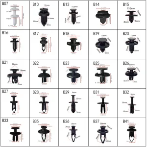 Plastic Custom Trim Panel Retainers Fasteners