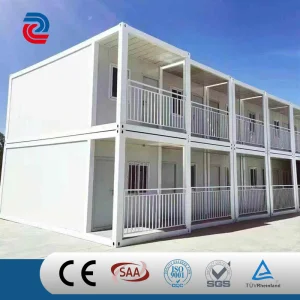 Hogares modulares personalizables ecológicos prefabricados de diseño ahorrador de energía de dos pisos para vivienda familiar sostenible