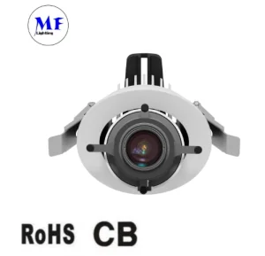 16+ Years Factory Colorful Filter Picture Museum Gallery Recessed IP65 Ra97+ Cloth Contour Spot Shaping Gimbal Optical Lighting LED Logo Gobo Projector Light