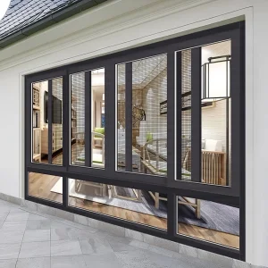 NFRC/AS2047 Certified Hurricane-Proof Aluminium Impact Glass Sliding Windows For Villa Hotel Exterior Aluminum Alloy Hanging