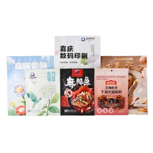 Custom High-Definition Printing Logo Resealable Stand-Up Zipper