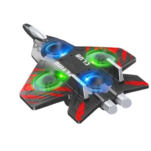 Hot Selling 2.4G Foam Plane Fighter Hand Gesture RC Quadrotor Auto Return Flying Airplane Toy Remote Control Batteries Included
