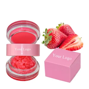 Custom Fruit Lip Care Vegan Lip Scrub and Mask Set
