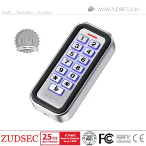Slim Anti-Vandal Metal RFID Reader Standalone Access Control with IP 66 Waterproof for Door Lock