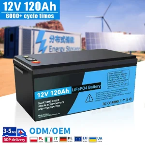 12V 120ah LiFePO4 Lithium Battery Pack 12.8V 24V 36V 100ah 200ah 280ah 300ah Battery Pack for Electric Vehicle Motorcycle