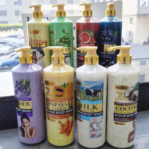 UUKKG 1L Hot Sell AHA Turmeric Goat Milk Body Wash