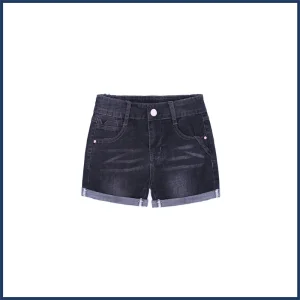 Chicas Pantalones Cortos Vaqueros Lavado Agua 2022 Verano Nuevo Estilo Ropa Infantil Pantalones de Algodón Moda Mayorista Hecho a Medida