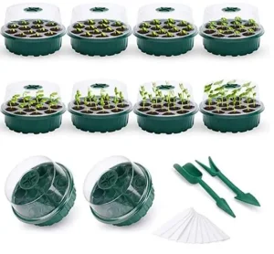 Round Starter Germination Box Nursery Seed Germination Growth Tray Kit