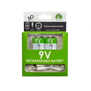 Smartoools Rechargeable 9V Type-C USB Lithium Ion Battery