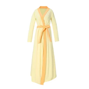 Fornecedor OEM Roupão Feminino Suave Kimono SPA Malha Longo Robô Leve Roupão de Lazer