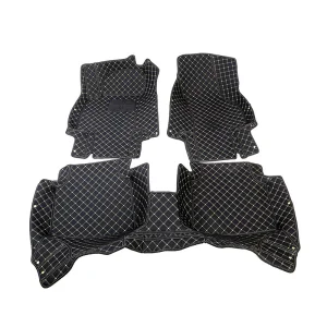 5D Alfombrillas de coche personalizadas de cuero PVC impermeable antideslizante