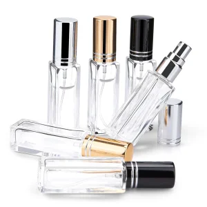 Tall Cylinder Round 30ml 50ml 100ml Glass Perfume Bottle with 18mm Neck Pump Sprayer