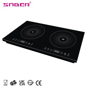 Dual Plates Induction Cooker Electromagnetic Induction Cooktop Two Combined Electric Stove Cooker for OEM logo Brand Pattern