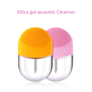 2021 Professional Rechargeable Electric Silicone Facial Cleanser Brush Silicone Facial Cleansing Brush Sonic Face Cleanser