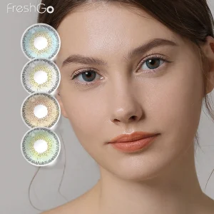 Freshgo Red Eye Color Contact Lenses Wholesale Yearly Eye Contact Lenses Soft Natural Circle Lenses Eye Color