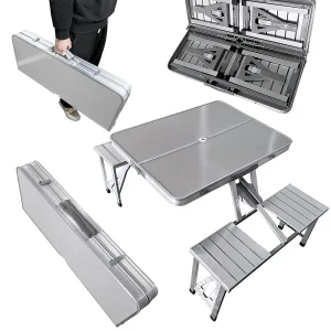 Aluminum Folding Picnic Table with 4 Seats