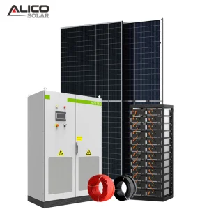 Generación de energía solar fuera de la red Sistema de almacenamiento de energía comercial e industrial 100kw Inversor híbrido industrial