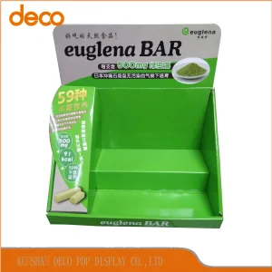 Paper Counter Display Shelves Cardboard Counter Display Units Fpr Retail