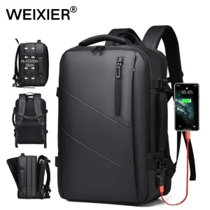 New England Style Fashion Casual Portable Minimalist Lightweight Oxford School Backpack Travel Commute Laptop Backpack With USB