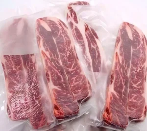 Cold Ice Packing Food Grade Plastic Vacuum Packaging Shrink Bag for Storage of Seafood Beef Meat