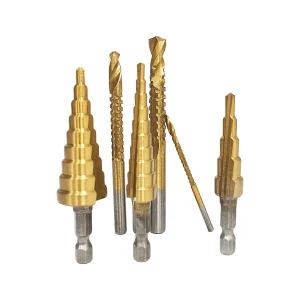 Titanium Plated Step Drill Bit Set