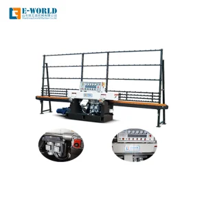 Straight Line Glass Edging Machine Supplier 4 Motor Glass Edge Polishing Machine
