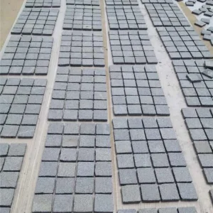 Chinese Made Dark Grey/Impala Black Granite Small Cobblestone for Outdoor Pavers Driveway