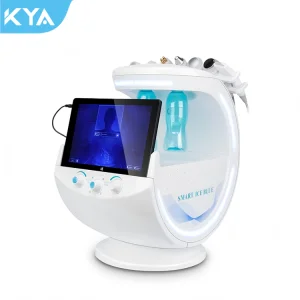 Portable Desktop CryoHydro Oxygen Smart Ice Blue Machine Microdermabrasion Facial Cleansing Skin Analysis Beauty Device