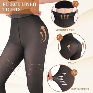 Custom Winter Translucent Fleece Leggings