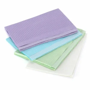 Disposable Dental Bibs Waterproof 3 Ply High Absorbent Nails Salons Tray Cover