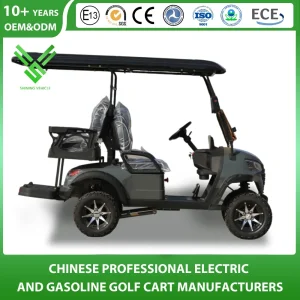 Golf Cart Factory 4 2+2 Seat All-Terrain Electric Scooter 48V Lithium Battery Vehicle off Road Tires Buggy Golf Cart for Golf Cource/Manor/Beach/Resort