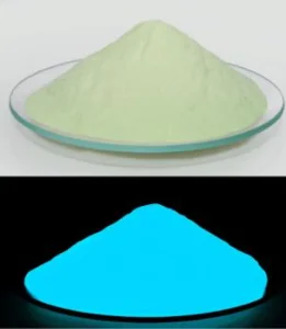 Blue-Green Photoluminescent Phosphorescent Glow Luminous Pigment