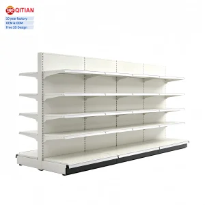 Double Sided Supermarket Gondola Shelving