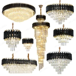 Nordic Villa Duplex Stairwell Chandelier Modern Luxury Ceiling Spiral Staircase Chandelier