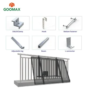 Goomax High-Strength Balcony Solar Racking Balcony Solar Kit Extreme Weather