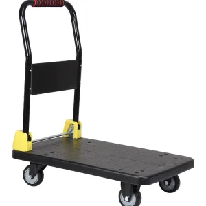 Guichang Manufacturers Wholesale Silent Flatbed Trolleys Folding Push-pull Truckssmall Trailerssteel Plate Mobile Vehicles