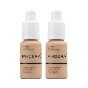 PHOERA 2PCS Makeup Liquid Foundation