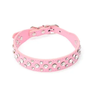 Wholesale Adjustable PU Leather Luxury Pet Dog Collars
