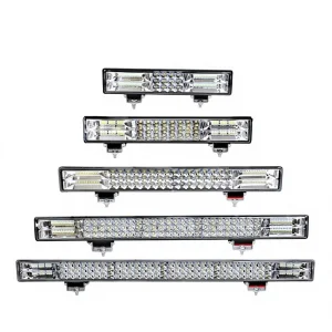 Car LED Spotlights 12V/24V Grille Strip Lights Truck Modification Ultra-Bright High-Beam Flashing Lights Off-Road Lights